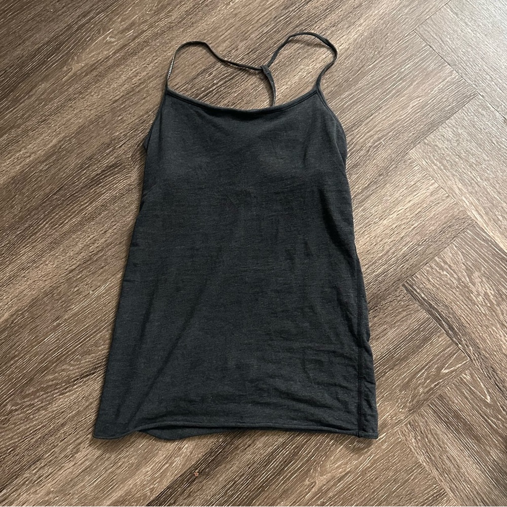 Lululemon Grey Racer Back Bra Tank Top Size 6